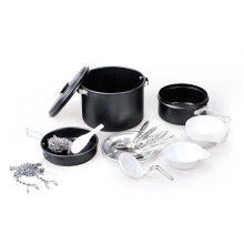 Anodizing Aluminum Cook Set for 2-3 People (CL2C-DT2220-4)